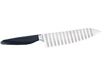 TokioKitchenWare Antihaft-Messer im Komplett-Set, 7-teilig; Damast-Santoku-Küchenmesser Damast-Santoku-Küchenmesser Damast-Santoku-Küchenmesser 