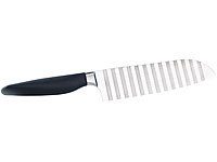 TokioKitchenWare Couteau Santoku professionnel anti-adhérent