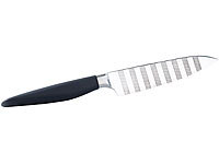 TokioKitchenWare Antihaft-Messer im Komplett-Set, 7-teilig; Damast-Santoku-Küchenmesser Damast-Santoku-Küchenmesser Damast-Santoku-Küchenmesser 