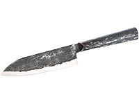 TokioKitchenWare Couteau Santoku avec manche en métal