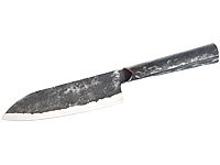 TokioKitchenWare Santoku-Kochmesser mit Stahlgriff, handgefertigt; Küchenmesser-Sets Küchenmesser-Sets 