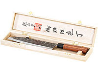 TokioKitchenWare Couteau de cuisine grande lame et manche en bois