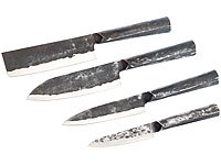 TokioKitchenWare 4-teiliges Messerset mit Stahlgriff, handgefertigt; Küchenmesser-Sets Küchenmesser-Sets Küchenmesser-Sets Küchenmesser-Sets 