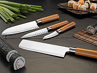 ; Handgefertigte Küchenmesser, Messerblöcke mit BorsteneinsatzDamast-Küchenmesser 