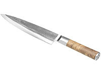 TokioKitchenWare Couteau éminceur avec lame en acier 20,7 cm et coffret en bois
