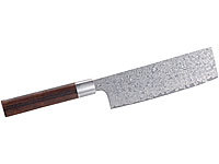 TokioKitchenWare Handgefertigtes Marken-Damast-Hackmesser mit 17-cm-Klinge