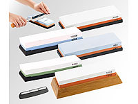 TokioKitchenWare 4er-Set Doppel-Wasser-Schleifsteine mit Haltern, Körnung 240  8000; Küchenmesser-Sets Küchenmesser-Sets Küchenmesser-Sets 